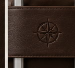 Compass emboss on the trolley sleeve